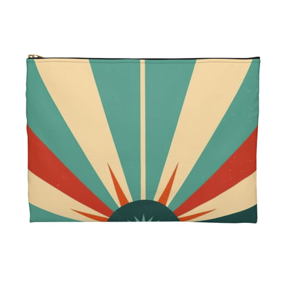 1960s Fashion Inspired Starburst Candy Colored Accessory Pouch