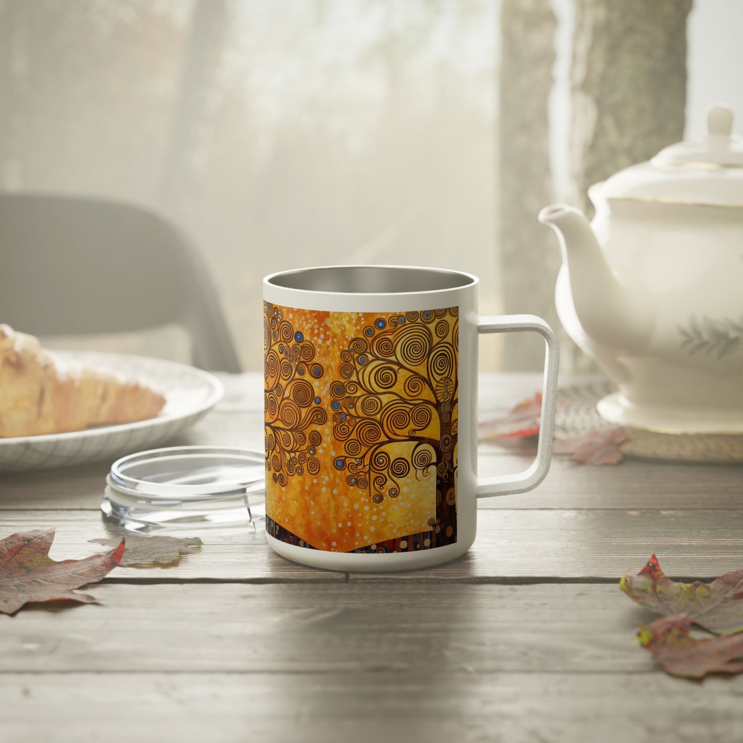 The Tree of Life by Gustav Klimt: Symbolism and Style in an Insulated Coffee Mug