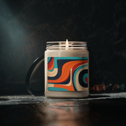 Midcentury Abstractions: Abstract-Inspired Scented Soy Candle for Atomic Age Design