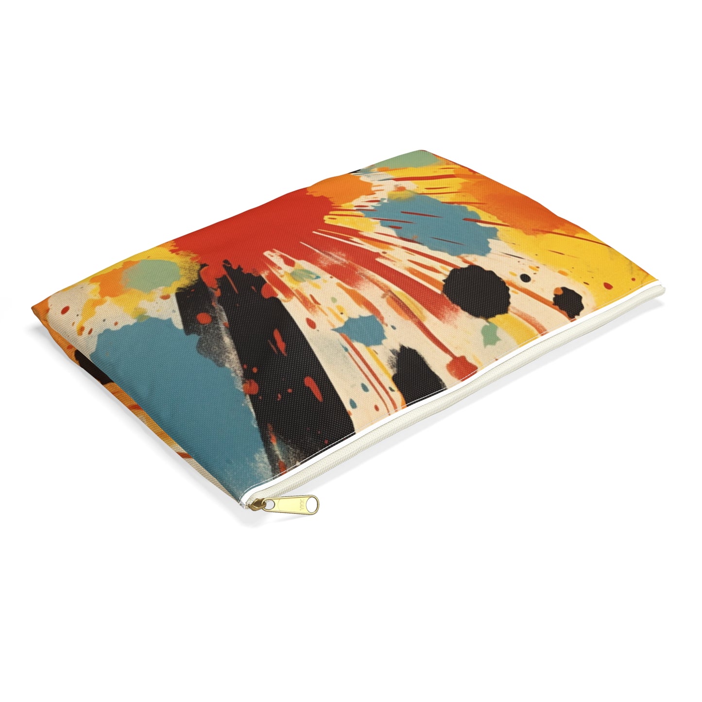 Abstract Harmony: Art-Inspired Accessory Pouch