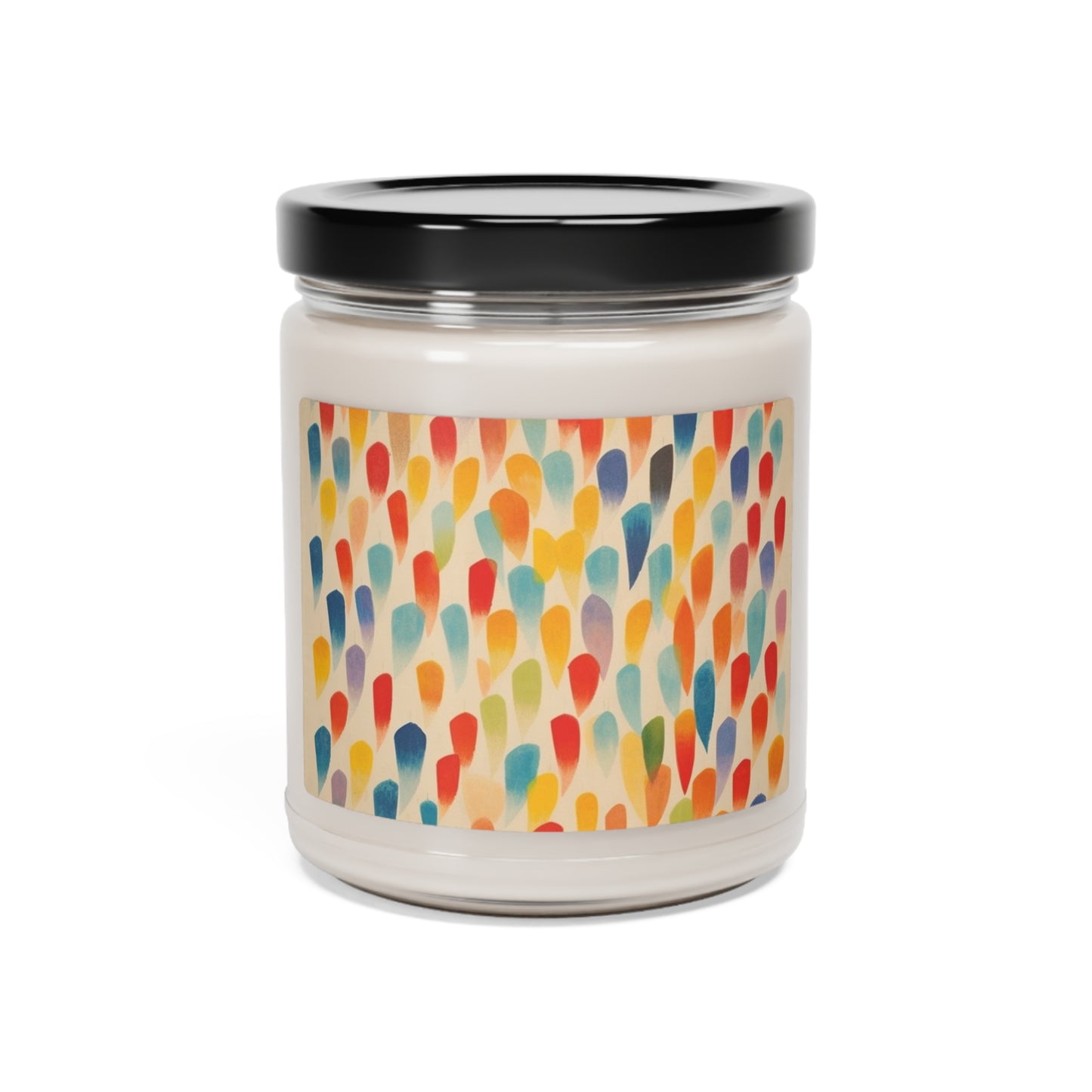 Energetic Expression: Abstract Shapes Scented Soy Candle