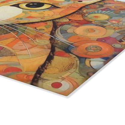 Art Nouveau Revival: Klimt-Inspired Glass Cutting Board