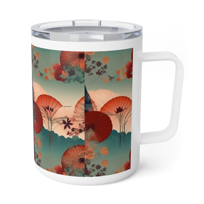 Authentic Japanese Flair: Kimono Insulated Coffee Mug