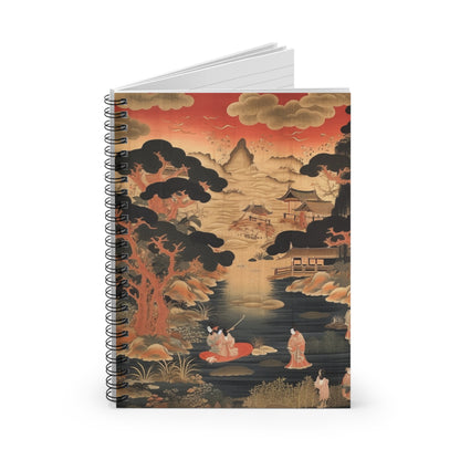 Custom Japanese Tapestry Spiral Notebook: Your Personalized Artistic Statement