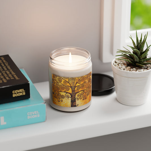 The Tree of Life Scented Soy Candle: A Modern Art Tribute to Gustav Klimt