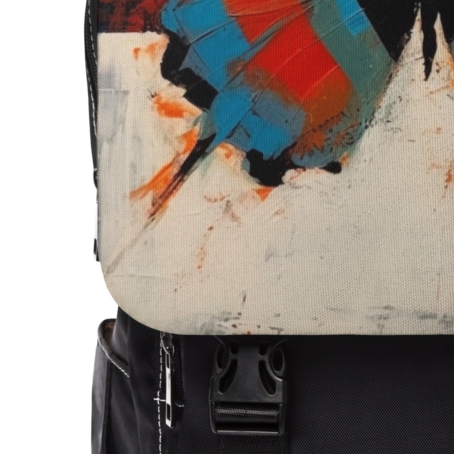 Bauhaus-Inspired Butterfly Symphony: Unisex Casual Shoulder Backpack with Vibrant Colors and Intricate Details