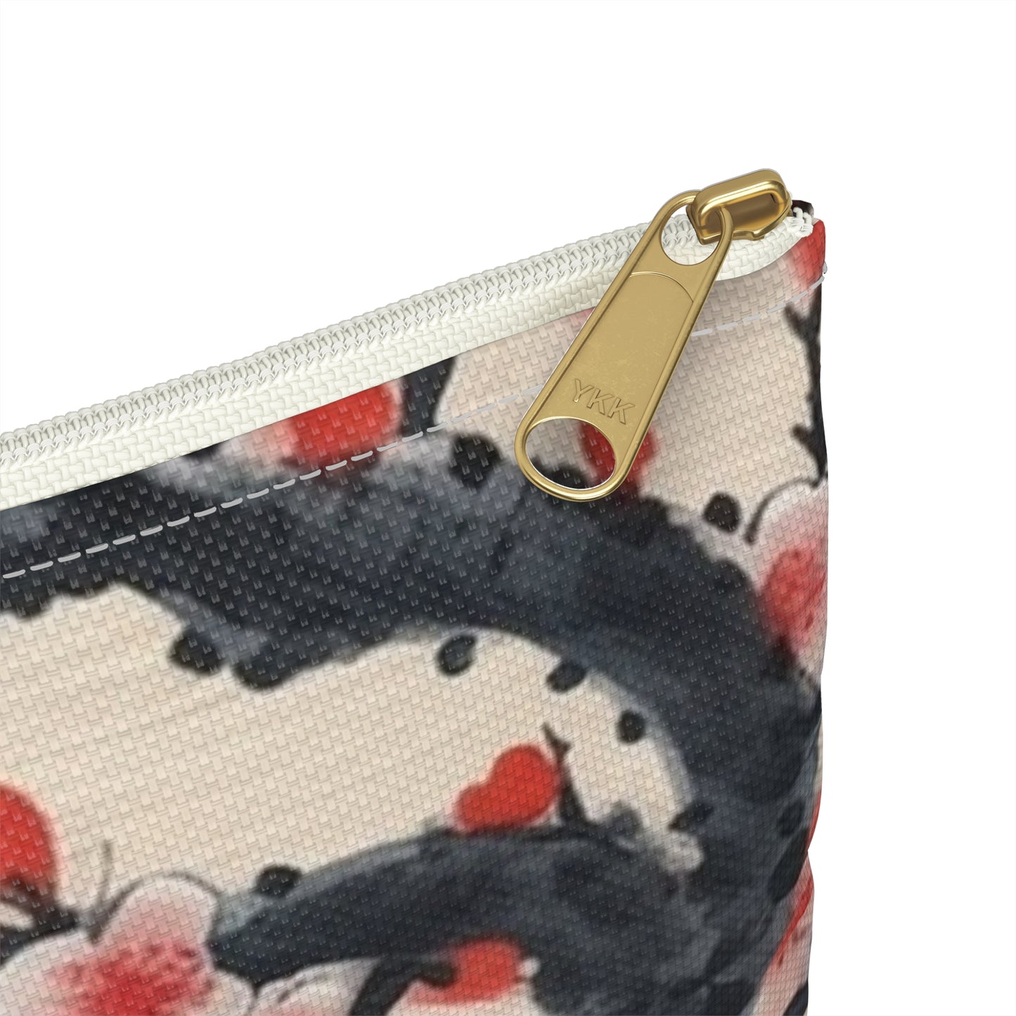 Enchanting Petal Symphony: Accessory Pouch Celebrating Cherry Blossom Tree Drawings