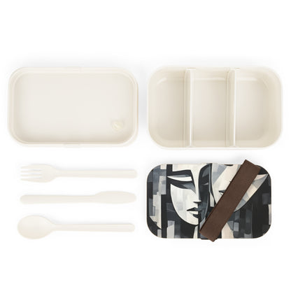 Abstract Oil Paint Bento Box: Cubist Artistry in a Portable Masterpiece