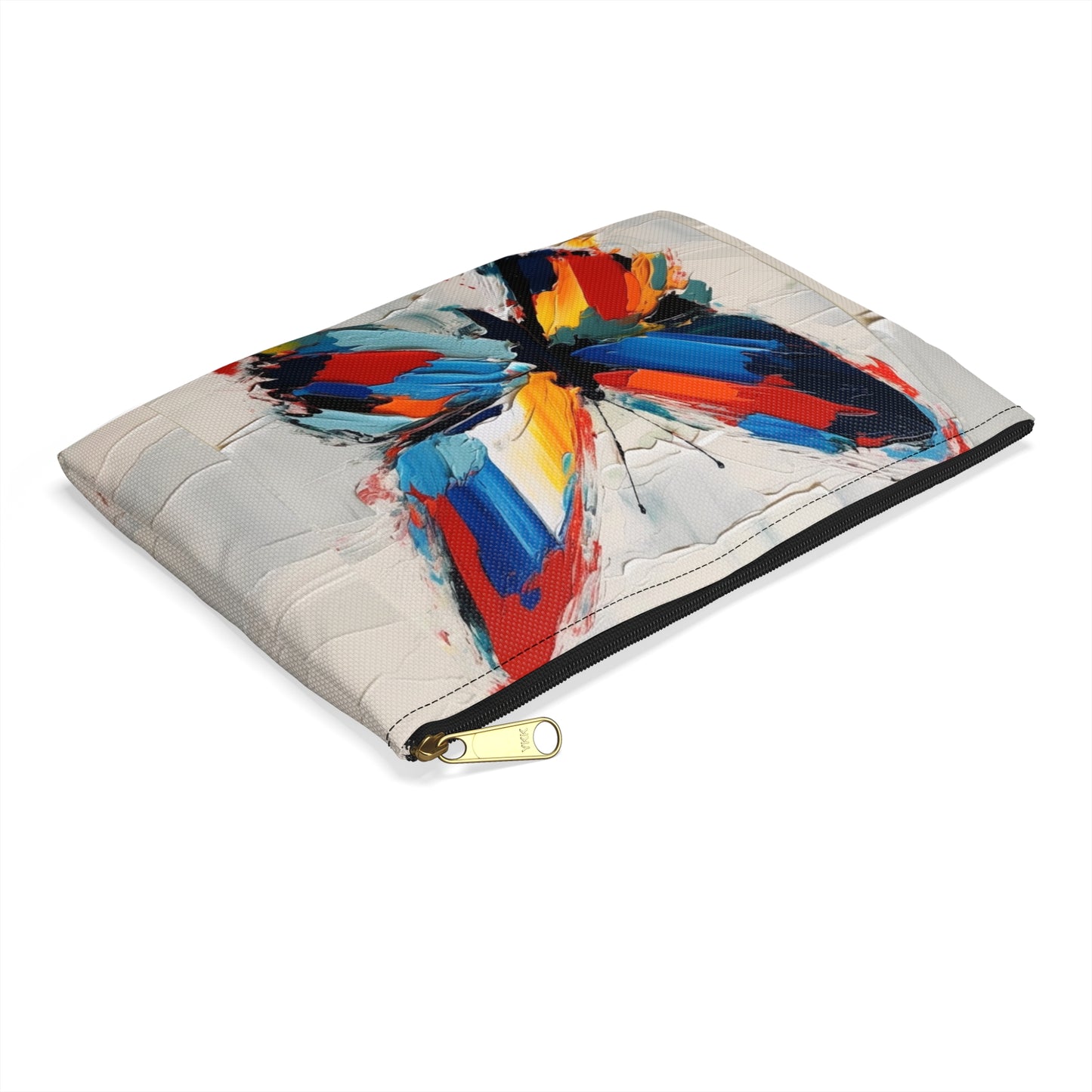 Abstract Accessory Pouch for Art Lovers: Butterfly-Inspired Delight