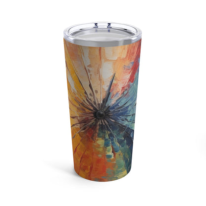 Abstract Art Tumbler: Japanese Umbrella, A Reflection of Creativity