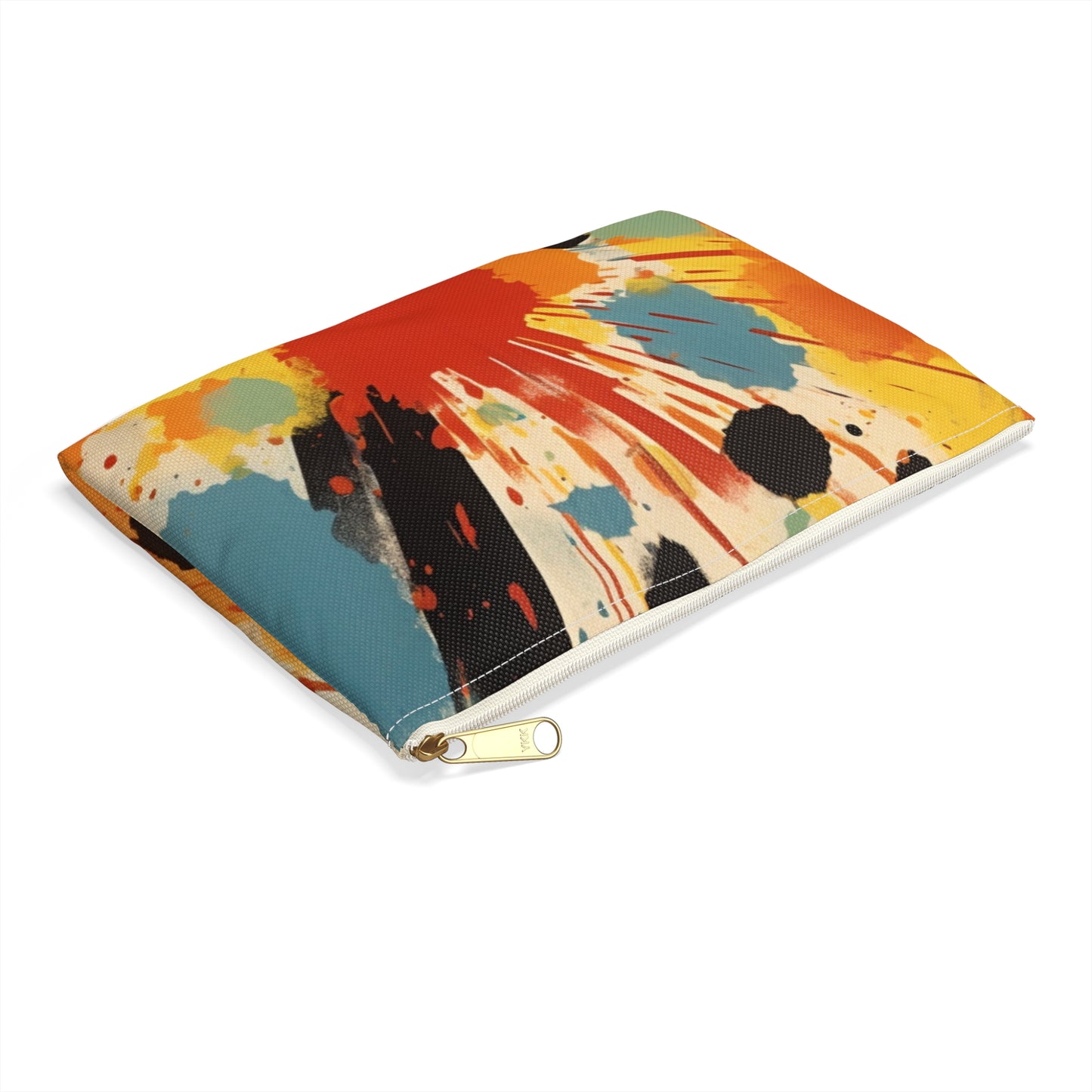 Abstract Harmony: Art-Inspired Accessory Pouch