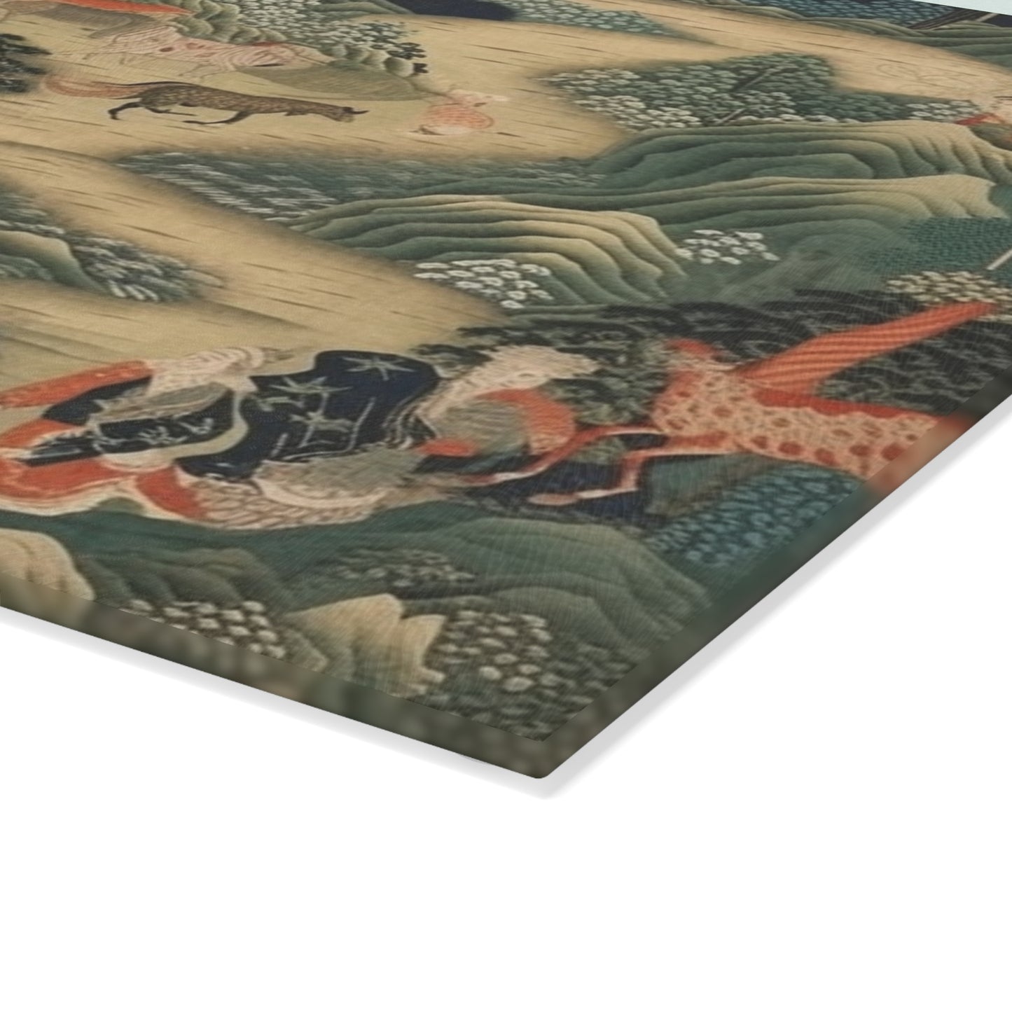 Japanese Tapestry Glass Cutting Board: Embrace the Artistic Splendor