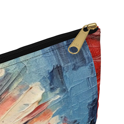 Umbrella Painting Accessory Pouch: Channel Your Inner Artist with Abstract Oil Paint