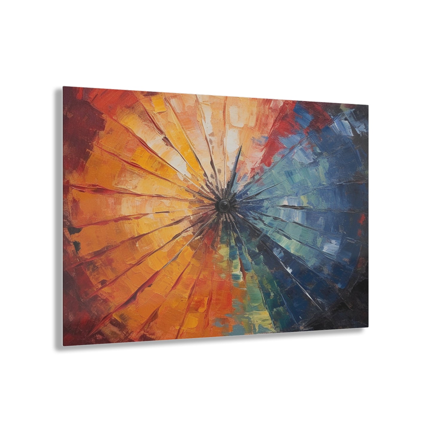 Abstract Art Acrylic Prints: Japanese Umbrella, A Reflection of Creativity