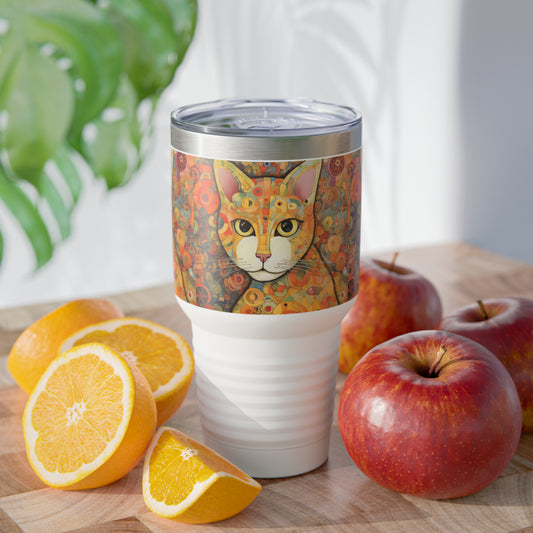 Art Nouveau Essence: Klimt-Inspired Ringneck Tumbler