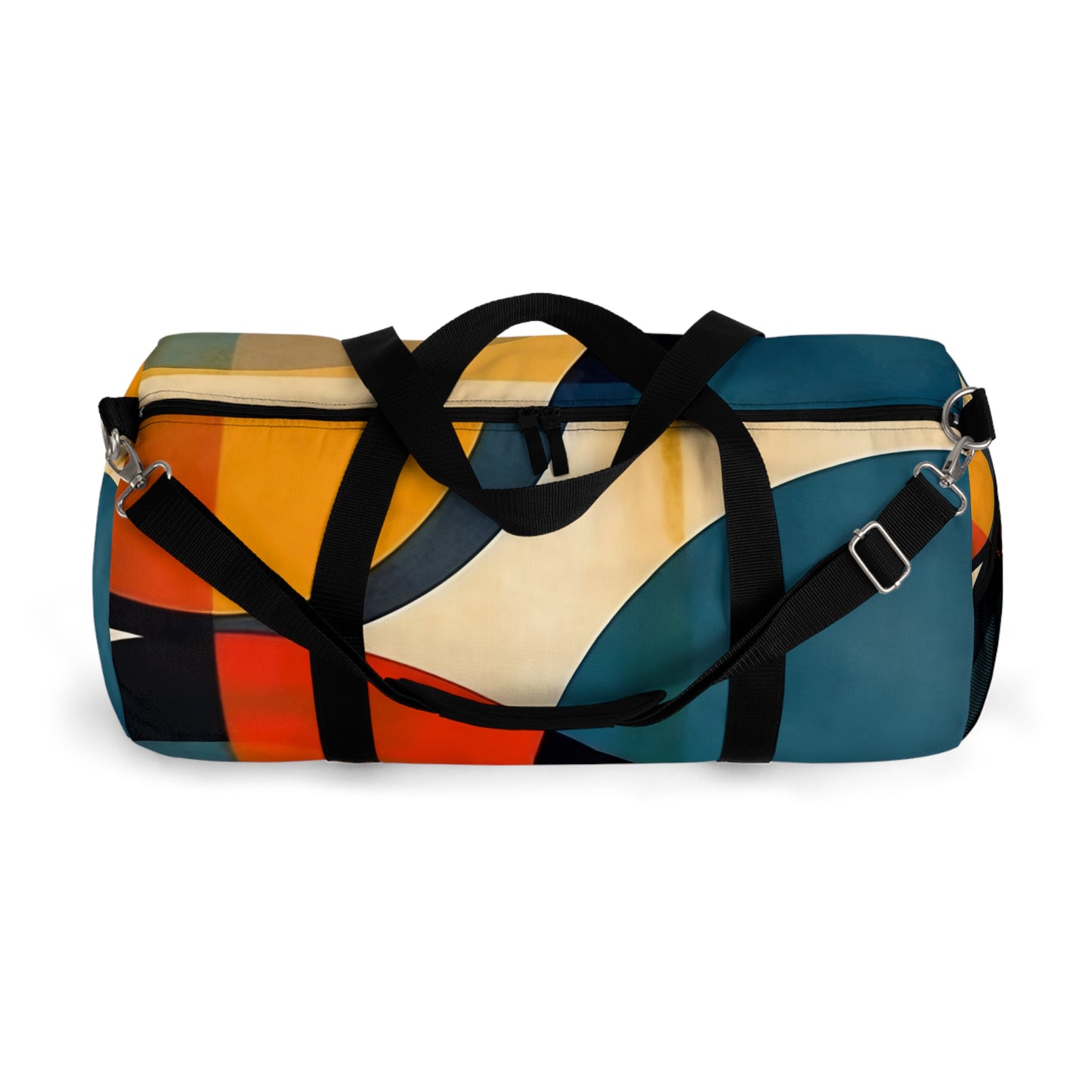 Geometric Abstract Expression: Fuse Art and Fashion with our Duffel Bag