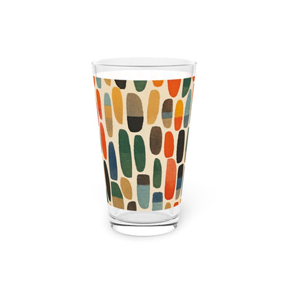 Dynamic Abstract Pint Glass