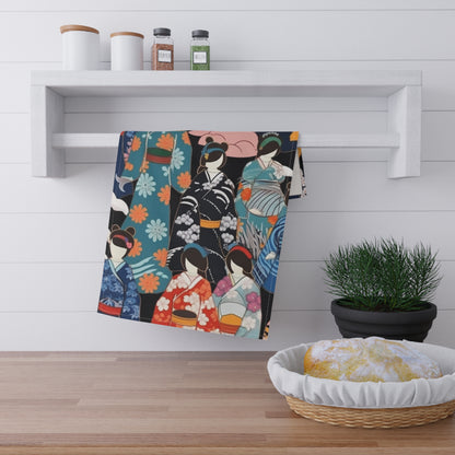 Kimono Dreams Kitchen Towel: Experience Japanese Elegance