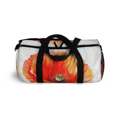 Watercolor Poppy Garden Duffel Bag: Unleash the Beauty of Nature