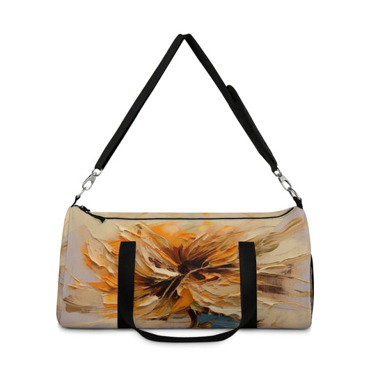 A Brush of Nature's Elegance: Duffel Bag for Artistic Flower Lovers