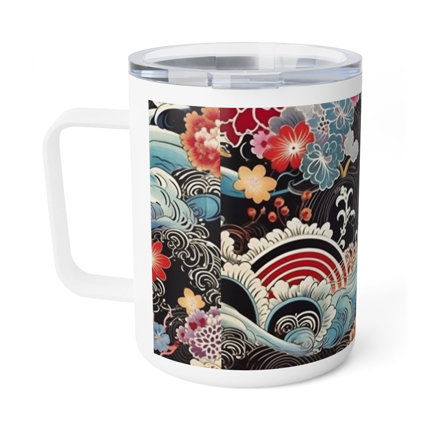 Kimono-Inspired Beauty: Kimono Insulated Coffee Mug