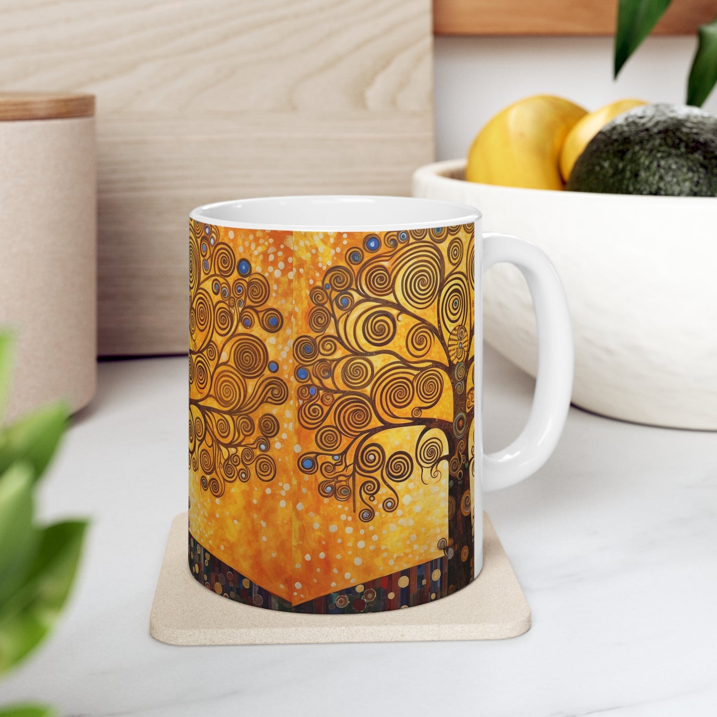 Ceramic Mug: The Tree of Life Delight - A Fusion of Art and Eternity in Your Hands