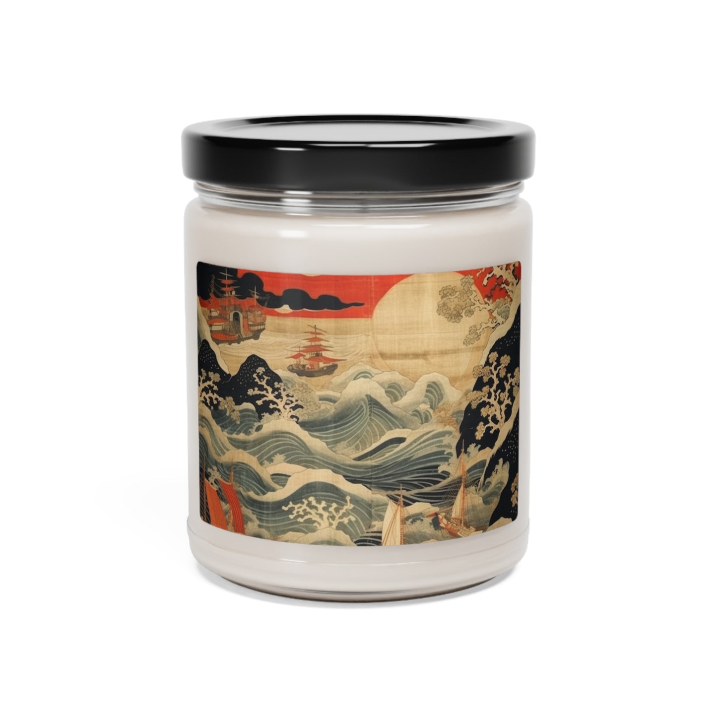 Artistic Fusion - Where Japanese Tapestry Meets the Perfect Scented Soy Candle