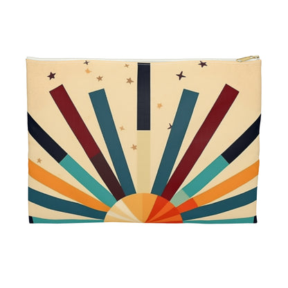 Midcentury Modern Starburst Candy Colored Accessory Pouch