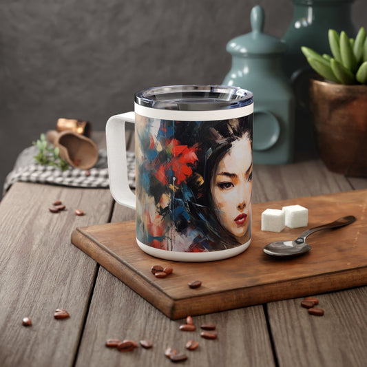 Geisha-Inspired Abstract Art: A Fusion of Beauty