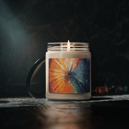 Abstract Art Scented Soy Candle: Japanese Umbrella, A Reflection of Creativity