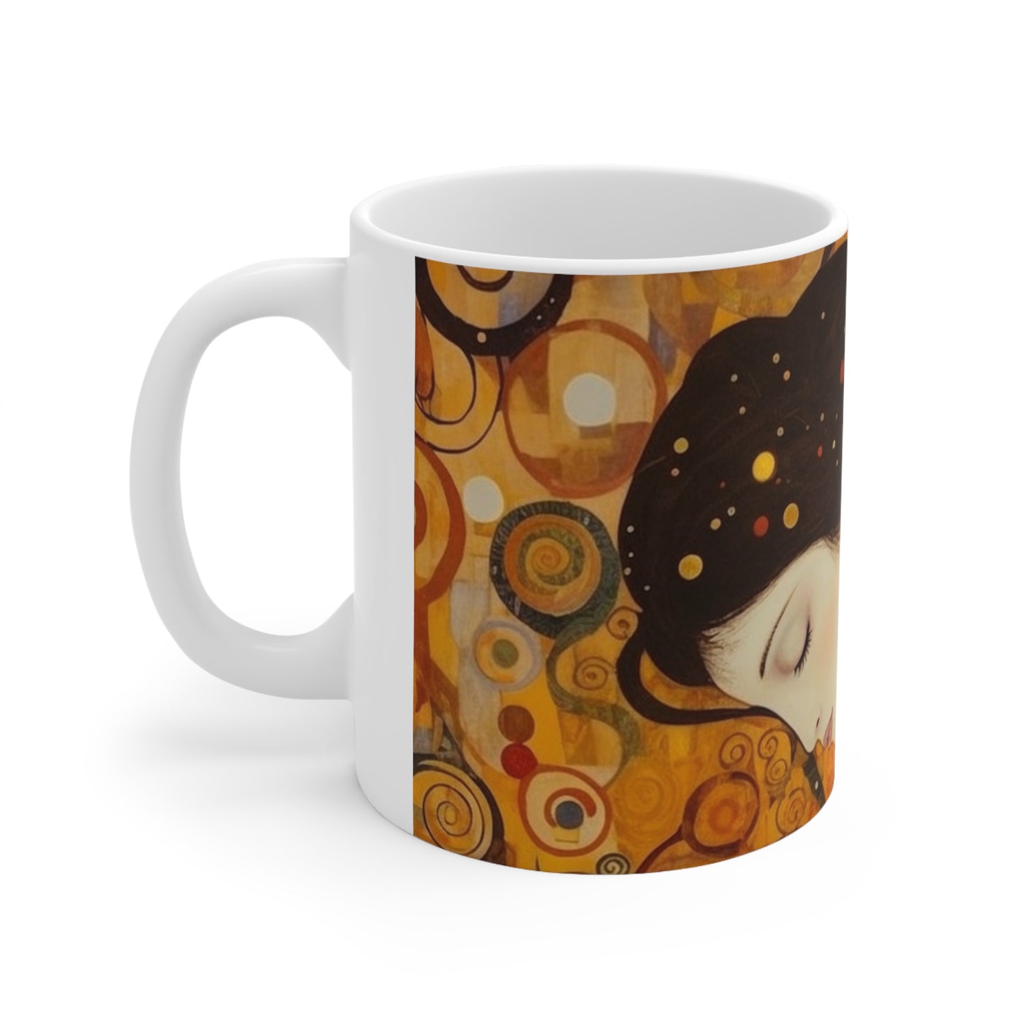 Gustav Klimt Inspired Ceramic Mug: A Tribute to the Iconic Art of the Vienna Secession