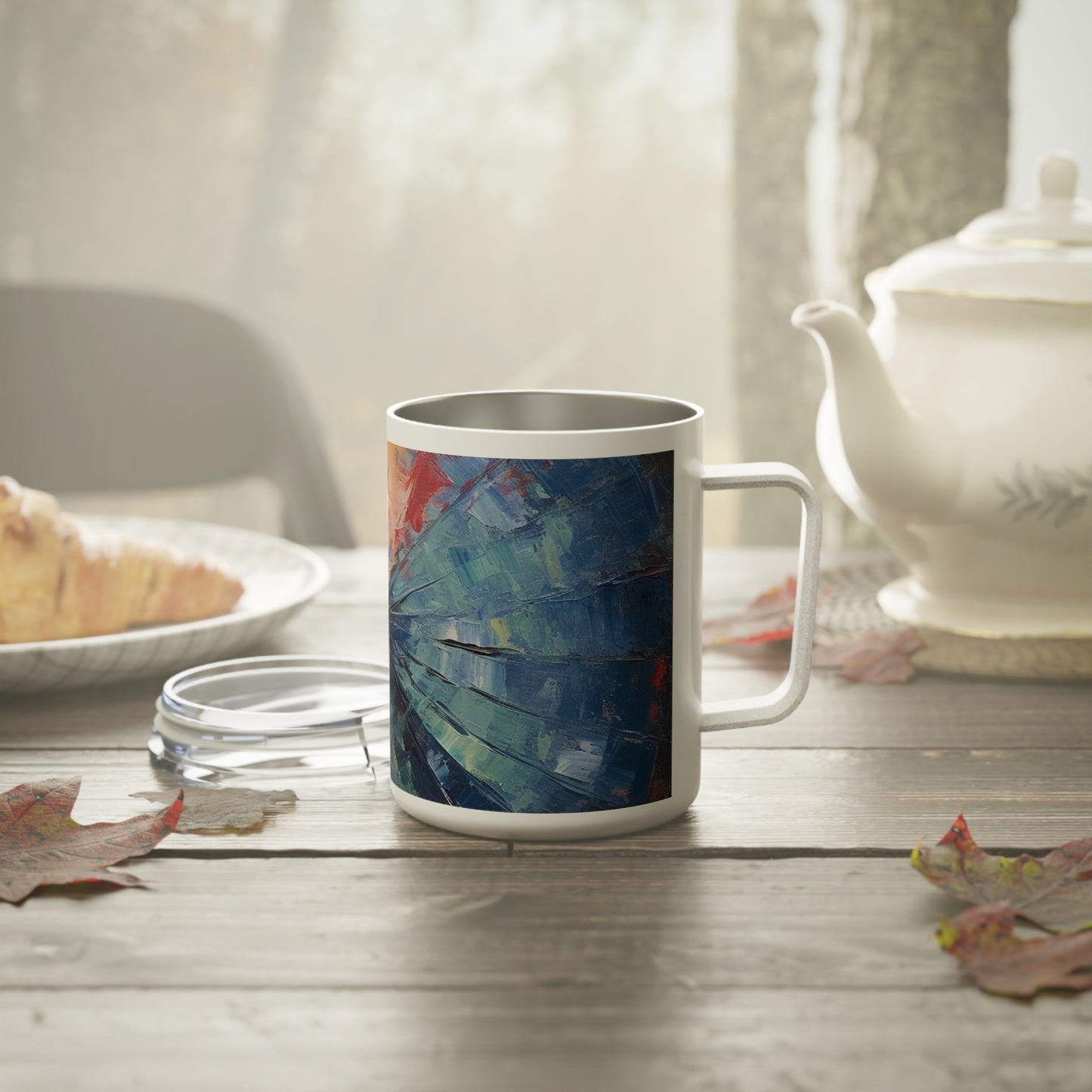 Japanese Umbrella Harmony: Savor the Moment with our Insulated Mug