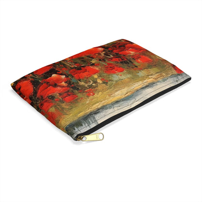 Abstract Poppy Fields: Accessory Pouch for Artistic Inspiration