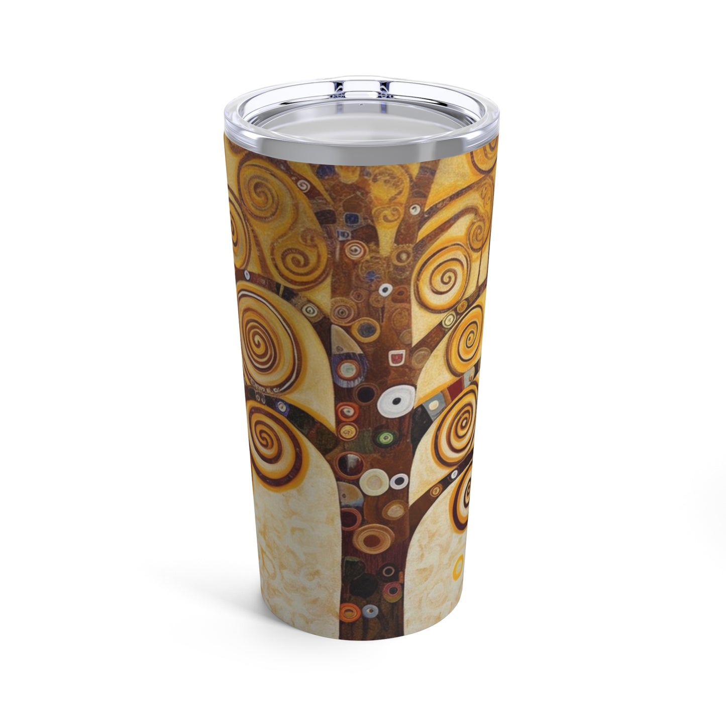 Captivating Artistry: The Tree of Life Tumbler, Inspired by Gustav Klimt's Timeless Masterpiece