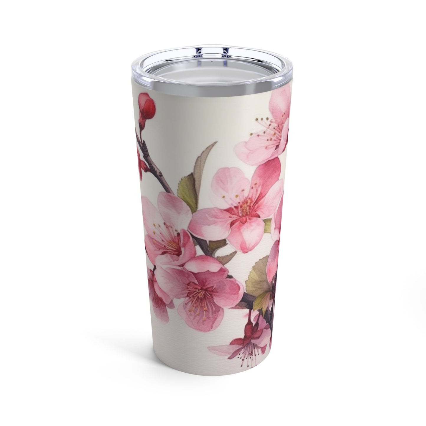 Artistic Flourish: Floral Watercolor Cherry Blossom Tumbler