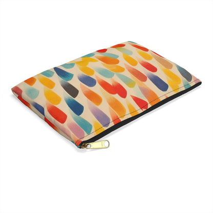 Energetic Abstraction: Colorful Shapes Accessory Pouch