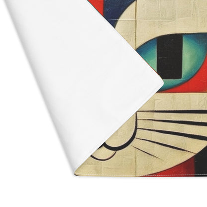 Artistic Vintage Vibes: Picasso-Inspired Midcentury Modern Placemat for Retro Fashion