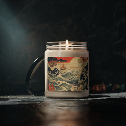 Artistic Fusion - Where Japanese Tapestry Meets the Perfect Scented Soy Candle