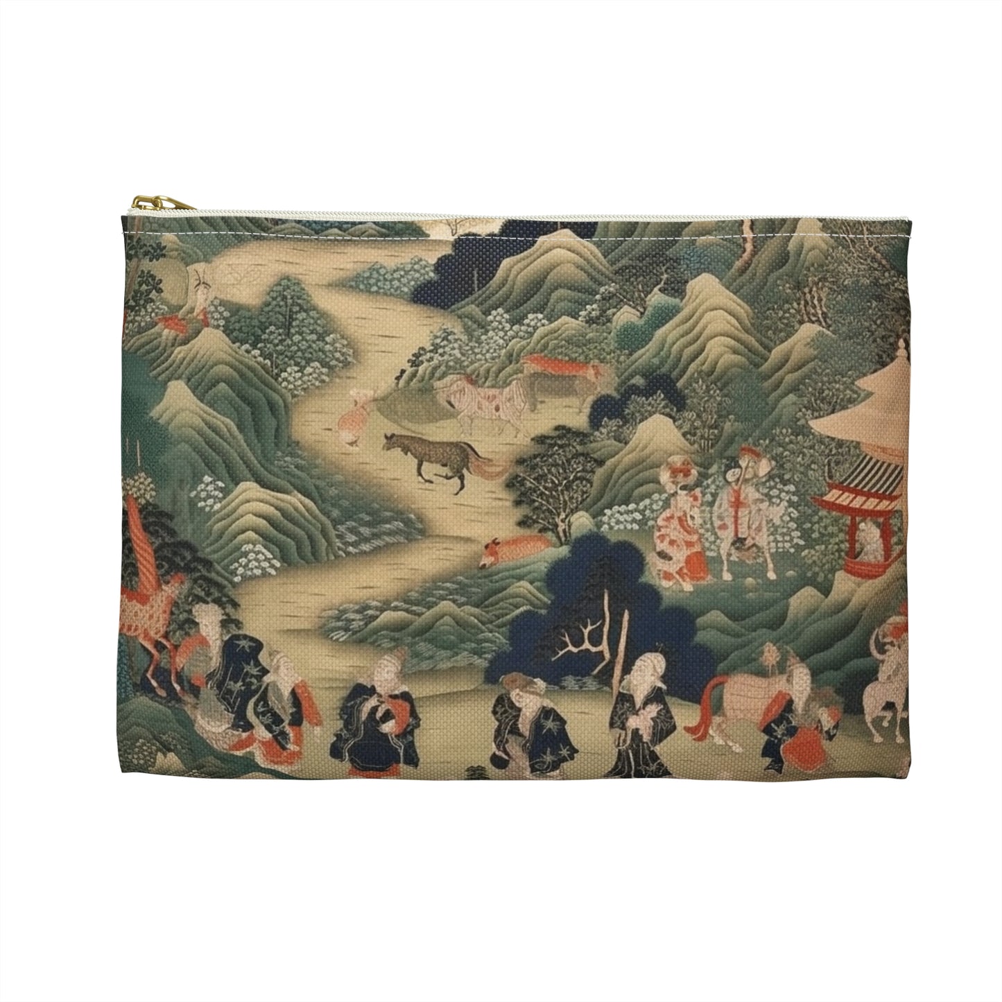 Japanese Tapestry Accessory Pouch: Embrace the Artistic Splendor