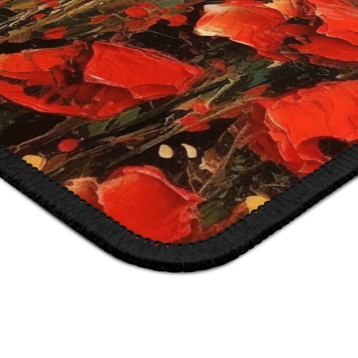 Abstract Poppy Fields: Gaming Mouse Pad for Artistic Inspiration