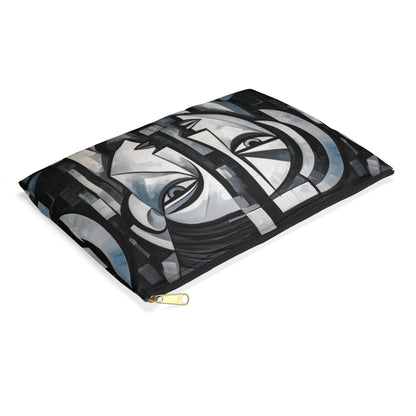 Cubist Paintings Accessory Pouch: Captivating Brush Strokes