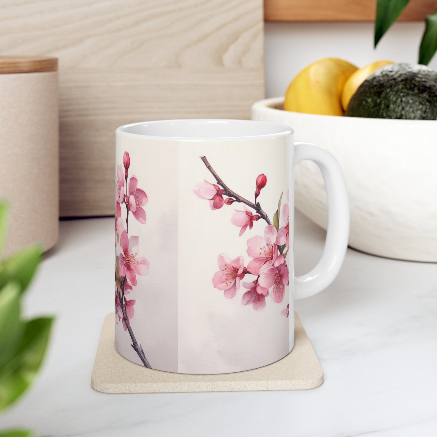 Embrace the Tranquility of Cherry Blossoms with Ceramic Mug