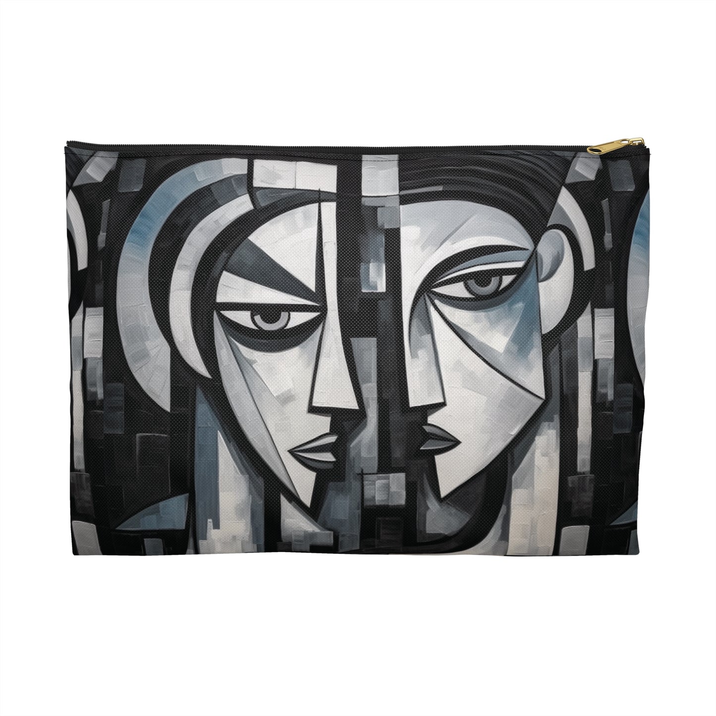 Cubist Paintings Accessory Pouch: Captivating Brush Strokes