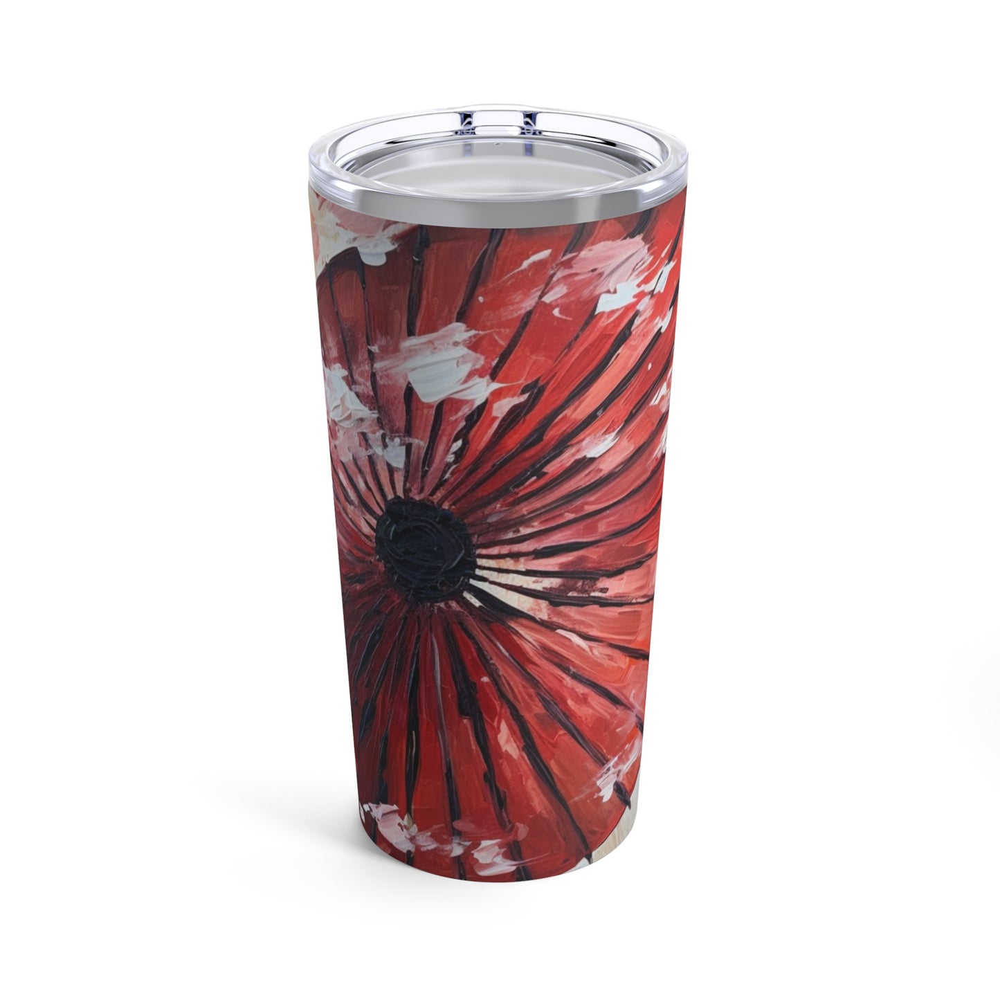 Abstract Japanese Umbrella Painting Tumbler: Unleashing Artistic Beauty