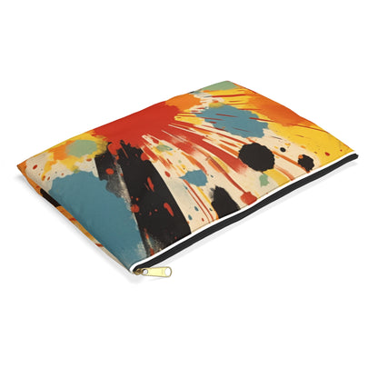 Abstract Harmony: Art-Inspired Accessory Pouch