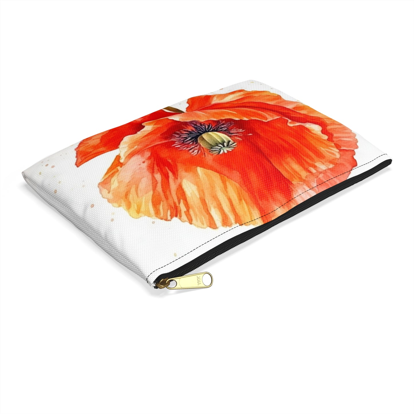 Watercolor Poppy Garden Accessory Pouch: Unleash the Beauty of Nature