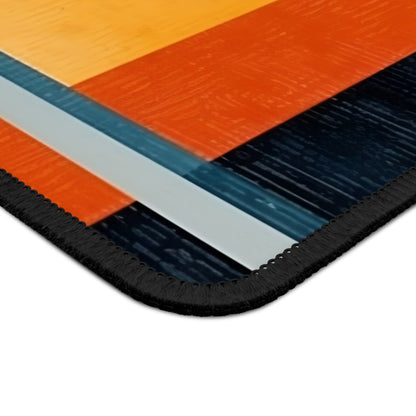 Geometric Wonderment: Gaming Mouse Pad Blending Abstract Art and Design