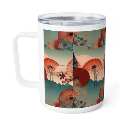 Authentic Japanese Flair: Kimono Insulated Coffee Mug