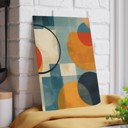 Geometric Gems: Glass Cutting Board Inspired by Abstract Geometric Art