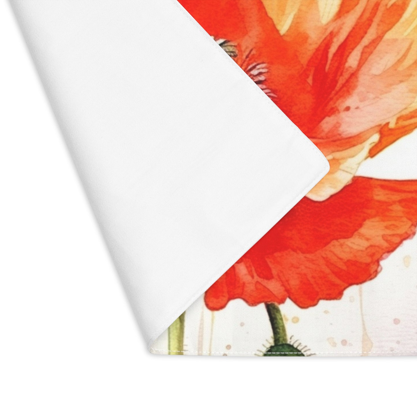 Watercolor Poppy Garden Placemat: Unleash the Beauty of Nature